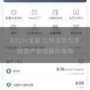 Bitpie全新 比特派钱包多链资产管理操作指南