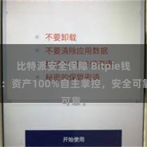 比特派安全保障 Bitpie钱包：资产100%自主掌控，安全可靠。