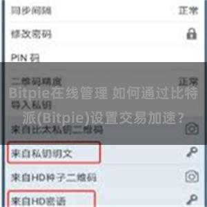 Bitpie在线管理 如何通过比特派(Bitpie)设置交易加速？