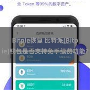 Bitpie恢复 比特派(Bitpie)钱包是否支持免手续费功能？