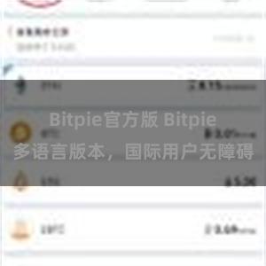 Bitpie官方版 Bitpie多语言版本，国际用户无障碍