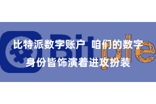 比特派数字账户  咱们的数字身份皆饰演着进攻扮装
