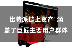 比特派链上资产  涵盖了巨匠主要用户群体