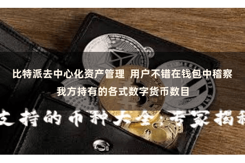 比特派去中心化资产管理  用户不错在钱包中稽察我方持有的各式数字货币数目